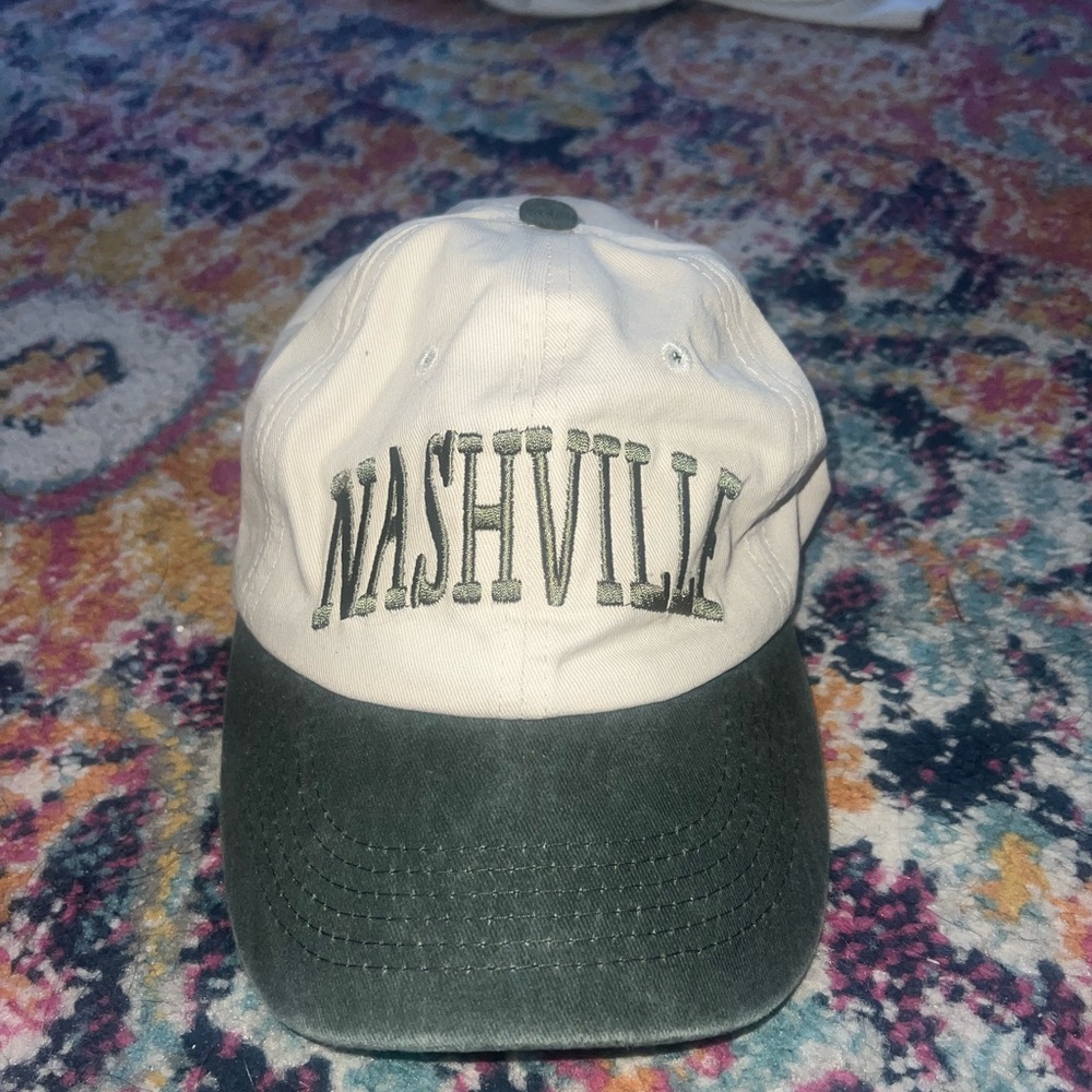 Altar'd State Cream and Green Nashville Cap